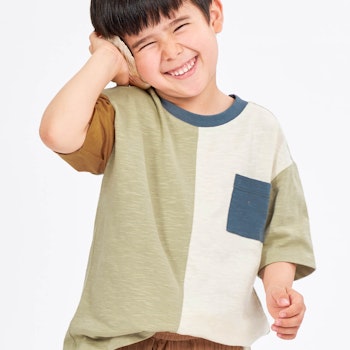 Shirt kurzarm Ringel blau