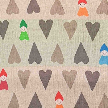 Weiche Babydecke anschmiegsam bunte Zwerge 80 x 100 cm