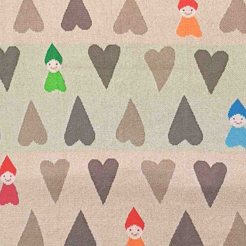 Weiche Babydecke anschmiegsam bunte Zwerge 80 x 100 cm