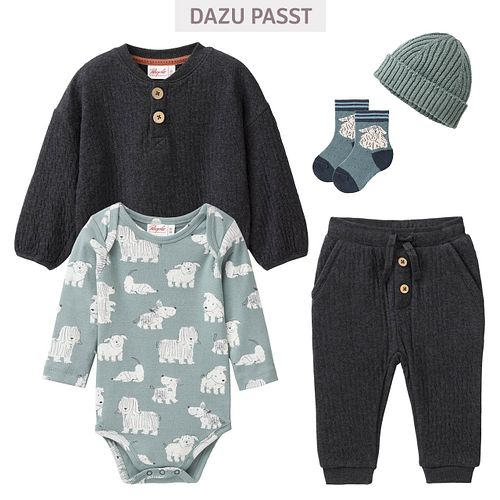 Warmes Sweatshirt anthrazit meliert