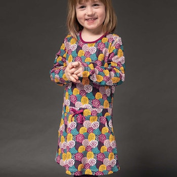 Kleid langarm Bäume in Herbstönen
