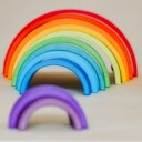 Vorschaubild Regenbogen gross Grimms 12 teilig 35,5 cm - BUNT
