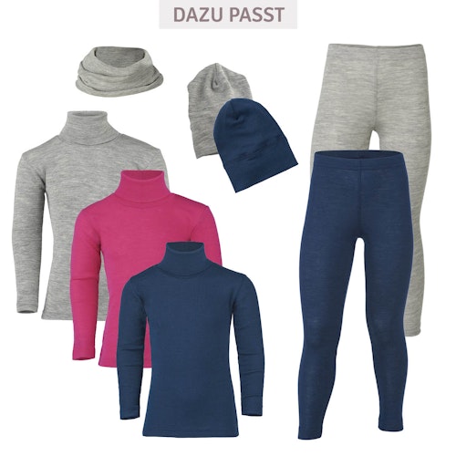 Kinder Leggings Wolle seide