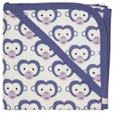 Vorschaubild Wendedecke / Babydecke Äffchen blau