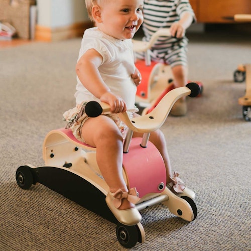 3in1 Rutschfahrzeug ab 9 Monate - Mini Flip pink/schwarz