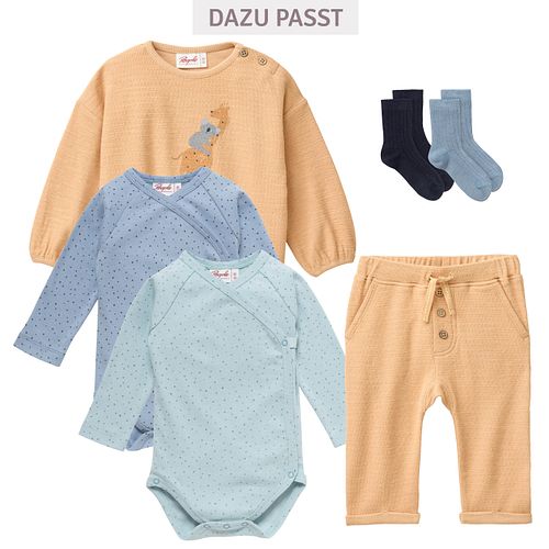 Babysocken Doppelpack gerippt blau