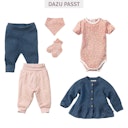 Vorschaubild Wende Dreiecktuch Gänseblümchen rosa-beige
