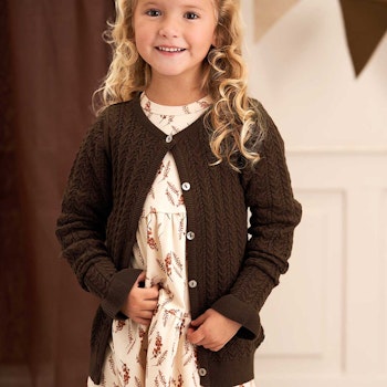Elegante Strickjacke rose