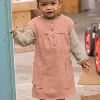 Warmes Walk Kleid rosa