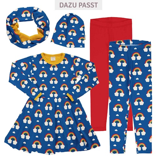 Langarm Flatterkleid Regenbogen
