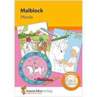 Malblock für Kinder ab 5 Jahre Pferde