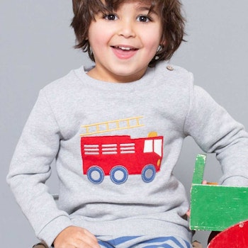 Feuerwehr Sweatshirt langarm in grau