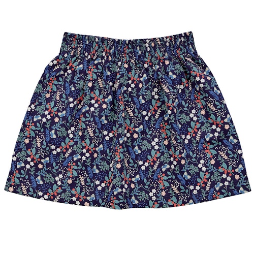 Bündchen Sweat Rock Blumen-Druck