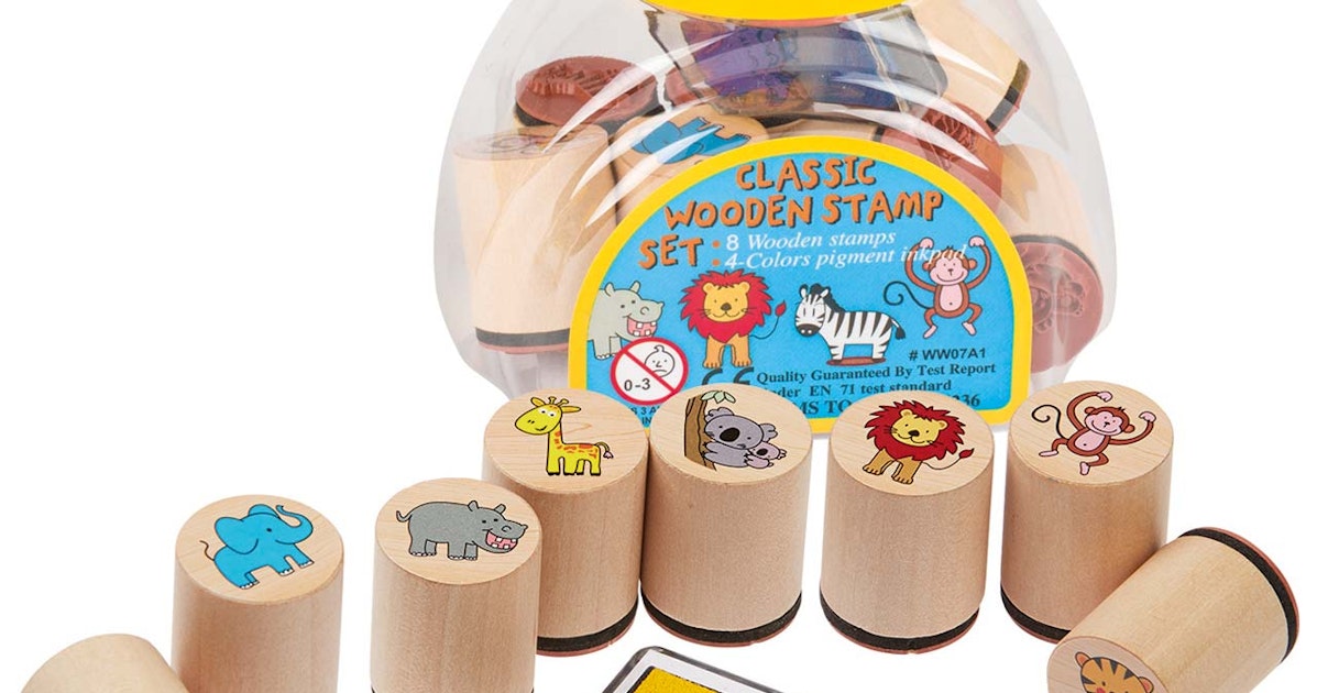 Ameisenkeks Stempelset Tiere 8-tlg - Selbstfärbend Für Kinder