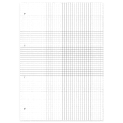 Collegeblock kariert mit Rand – Lineatur 28, DIN A4, Motive