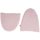 Vorschaubild Puppen Bettwäsche rosa für Kikadu Puppenbett
