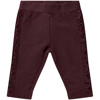 Babyhose Sweat Rüschen dunkellila