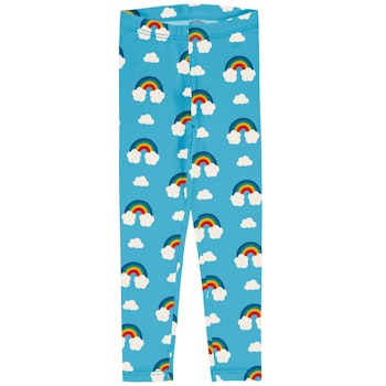Jersey Leggings Regenbogen hellblau