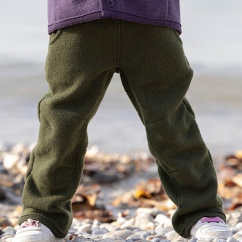 Warme Walkhose Wolle indigoblau
