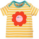 Vorschaubild Streifen T-Shirt kurzarm Blume