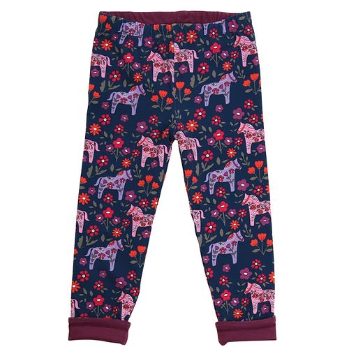Wende Leggings Pferde blau