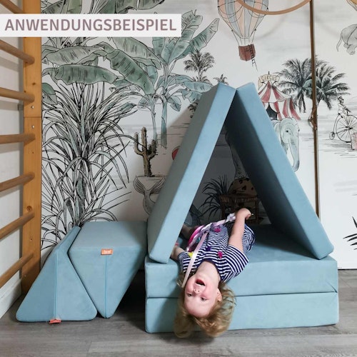 Funzy Spielsofa 4-teilig Grau