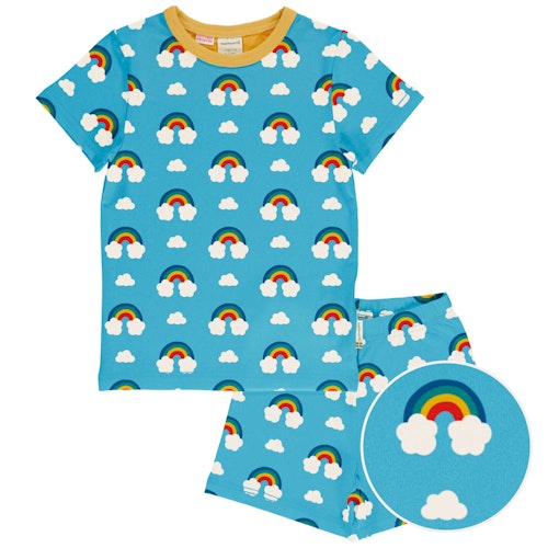 Sommerlicher Schlafanzug Regenbogen