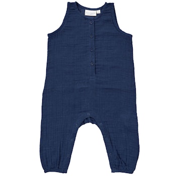 Sommer Strampler Musselin navy