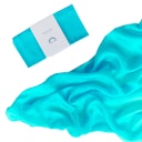 Vorschaubild Spieltuch Seide blau türkis 89 x 89 cm