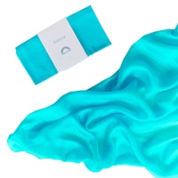 Spieltuch Seide blau türkis 89 x 89 cm