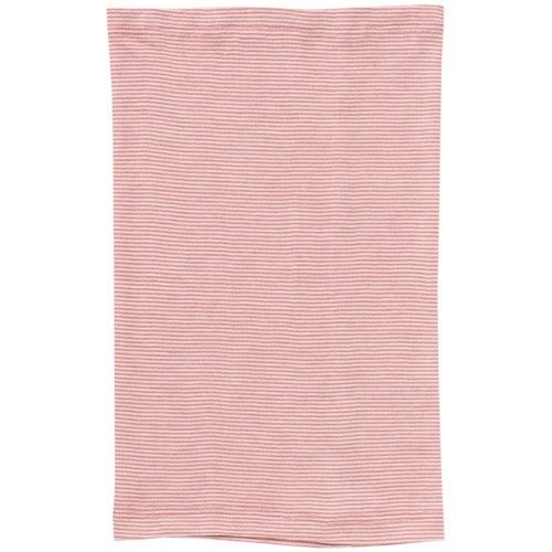 Wolle Seide Schlauchschal rosa geringelt 29x25cm