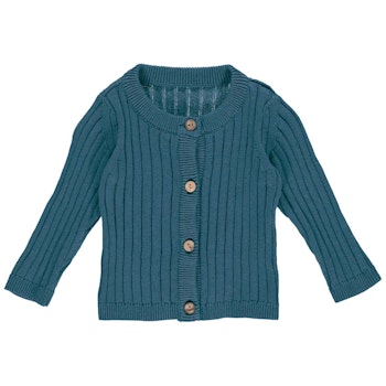 Elegante Strickjacke indigo