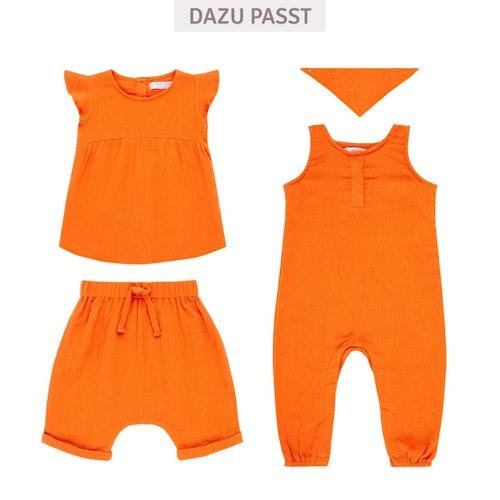 Musselin Dreiecktuch in orange