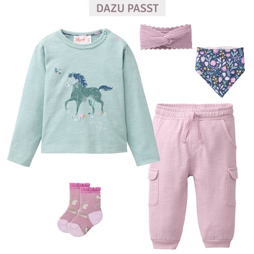 Süßes Langarmshirt Frühlingsprint