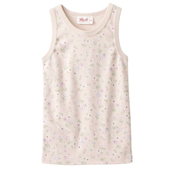 Unterhemd Frühlingsblumen hellbeige