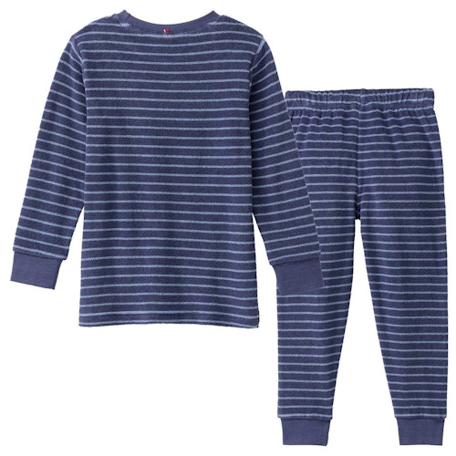 Schlafanzug Frottee Ringel