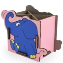 Vorschaubild Stiftehalter Die Maus – Holz Stiftebox Elefant mit Stecksystem