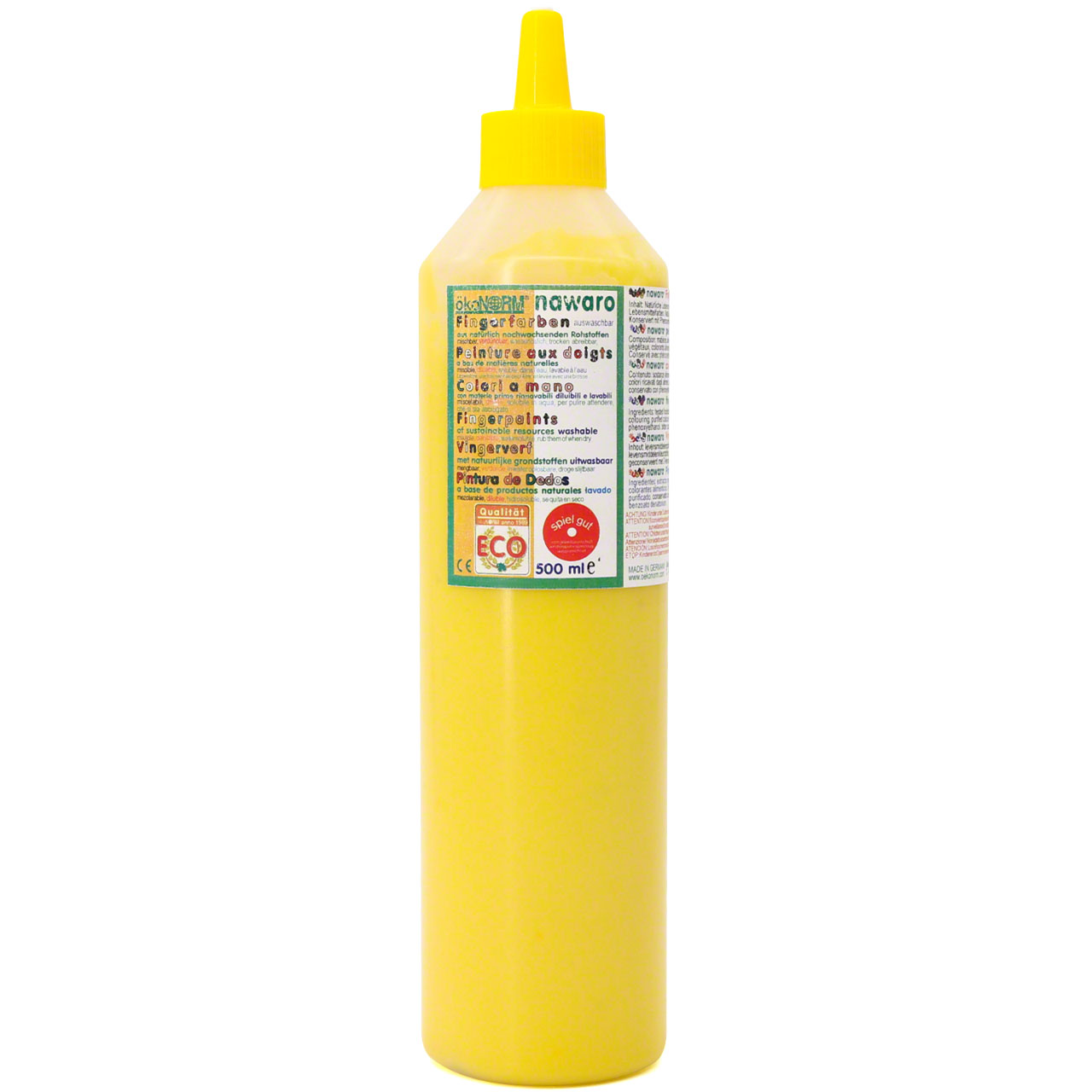 Fingerfarben 500 ml Schul- und Theaterfarbe gelb