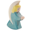 Vorschaubild Engelchen türkis Holzfigur 8 cm hoch