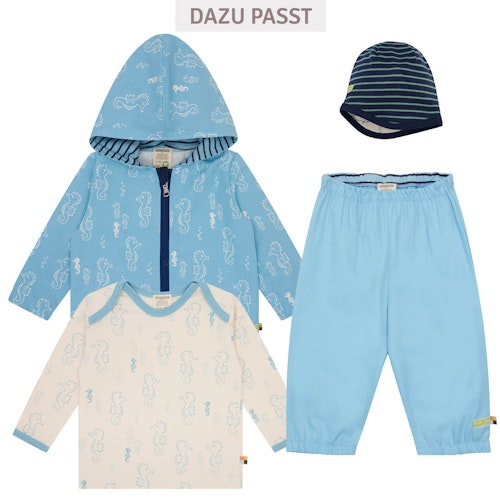 Leichtes Shirt langarm Seepferdchen