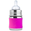 Vorschaubild Pura kiki Babyflasche Edelstahl mit langsamen Sauger - pink