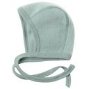 Vorschaubild Wollfleece Babymütze bergblau 50/56