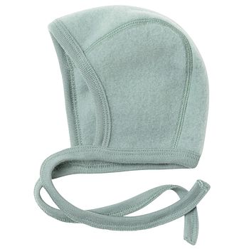 Wollfleece Babymütze bergblau