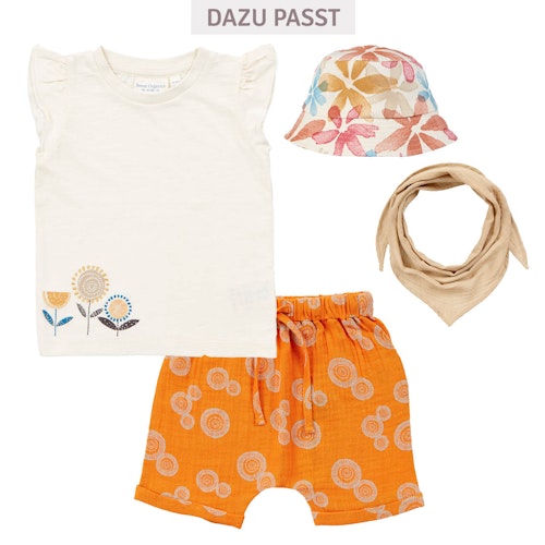 Musselin Shorts luftig Kreis Motive