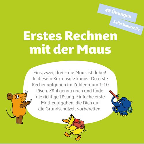 Erstes Rechnen mit der Maus 5-6 J. Kartensatz (ohne Lochkasten)
