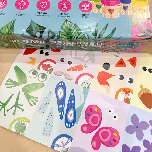 KNETÄ® Set aus Knete 8 x 20g + Bastelkarte