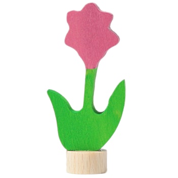 Grimms Stecker rosa Blume Dekoration für Geburtstagsring