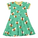 Vorschaubild Flatterkleid kurzarm mit Alloverprint 