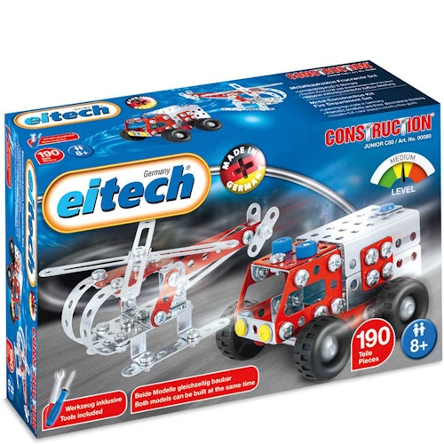 Metallbaukasten Feuerwehr Set ab 8 Jahren – 190 Teile