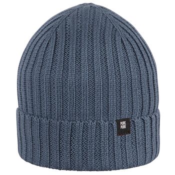 Strickmütze dunkelblau